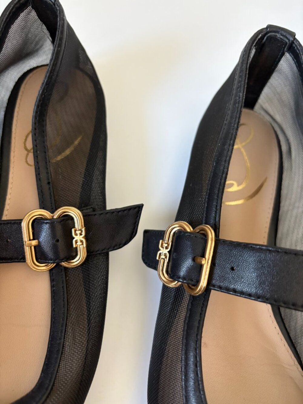 Sam Edelman Miranda Mary Jane Mesh Ballet Flats - Picture 2 of 8